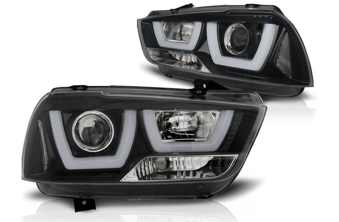 Koplampen met parkeerlicht geschikt voor Dodge Charger LX II 11-15 zwart