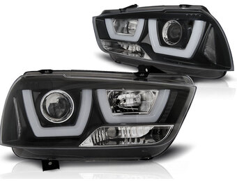 Koplampen met parkeerlicht geschikt voor Dodge Charger LX II 11-15 zwart