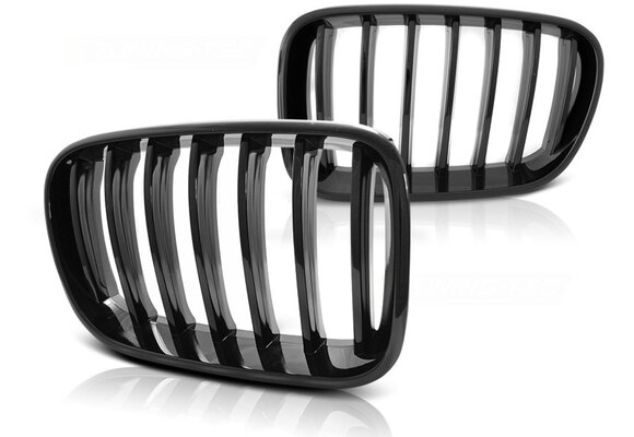 Grill geschikt voor BMW X3 F25 10-07 14 glanzend zwart