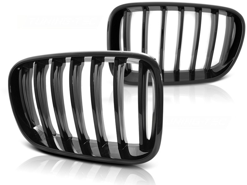 Grill geschikt voor BMW X3 F25 10-07 14 glanzend zwart