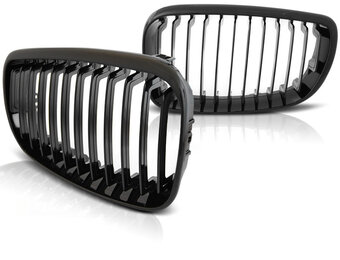 Grill geschikt voor BMW E87/E81/E82/E88 09 07-13 glanzend zwart