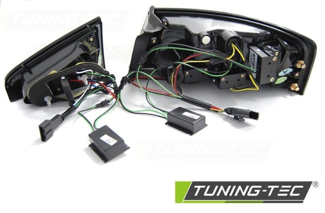 Achterlichten geschikt voor Audi A5 07-06 11 zwart LED strip