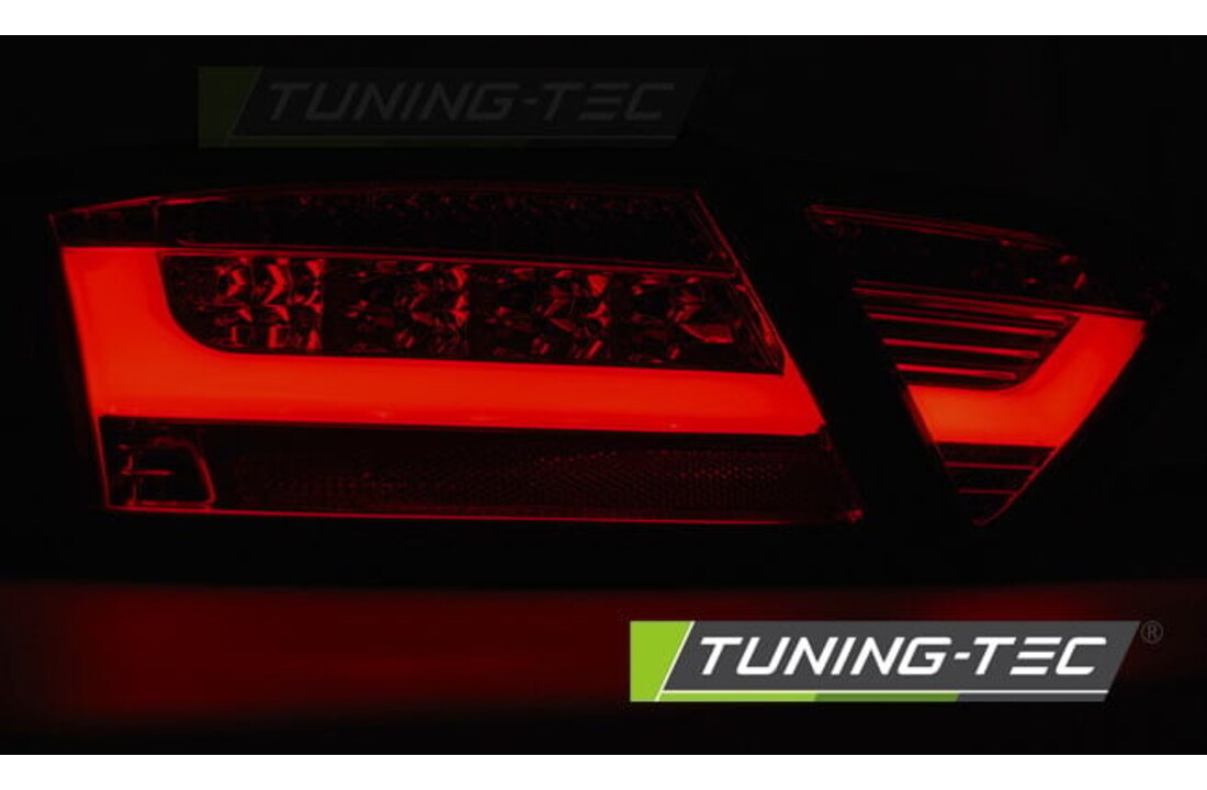 Achterlichten geschikt voor Audi A5 07-06 11 zwart LED strip