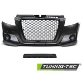 Tuning bumper geschikt voor AUDI A3 08-12 RS STIJL ZWART PDC