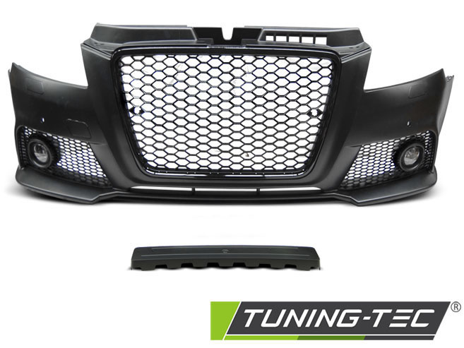 Tuning bumper AUDI A3 08-12 RS STIJL ZWART PDC