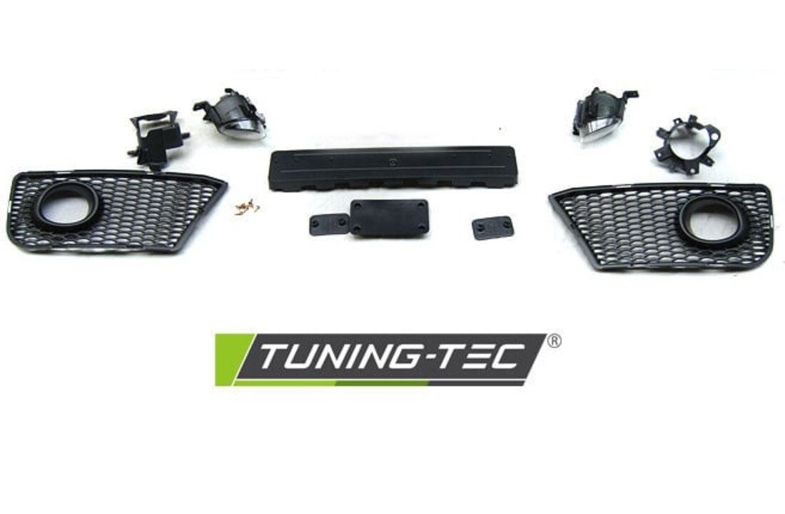 Tuning bumper geschikt voor AUDI A3 08-12 RS STIJL ZWART PDC