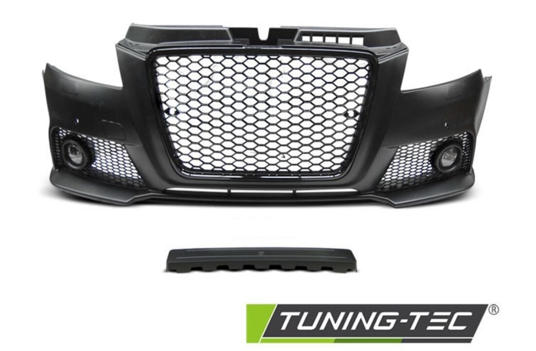 Tuning bumper AUDI A3 08-12 RS STIJL ZWART PDC