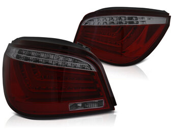 Achterlichten geschikt voor BMW E60 07 03-02 07 rood smoke LED strip
