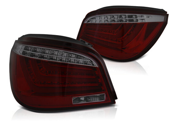 Achterlichten geschikt voor BMW E60 07 03-02 07 rood smoke LED strip