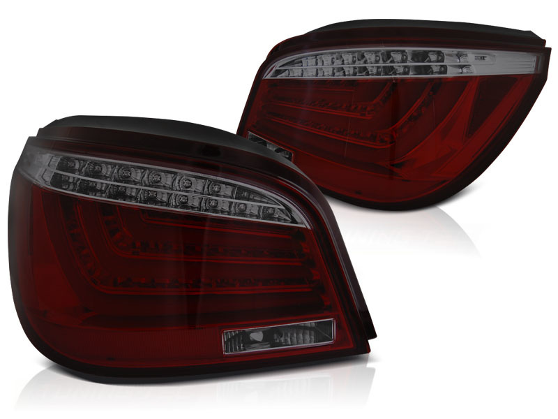 Achterlichten geschikt voor BMW E60 07 03-02 07 rood smoke LED strip