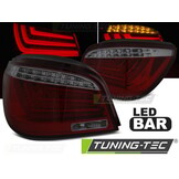 Achterlichten geschikt voor BMW E60 07 03-02 07 rood smoke LED strip