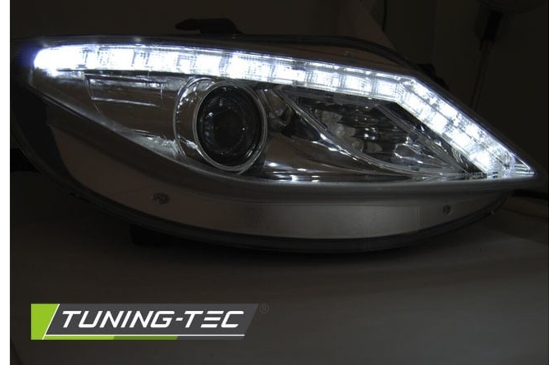 Koplampen met parkeerlicht geschikt voor Seat Ibiza 6J 06 08-12 met LED knipperlicht chroom