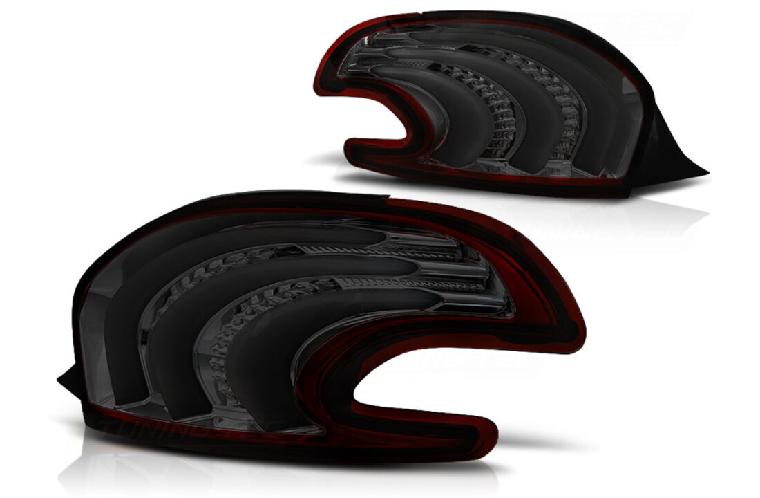 Achterlichten geschikt voor Peugeot 208 4 12-06 15 rood smoke LED strip