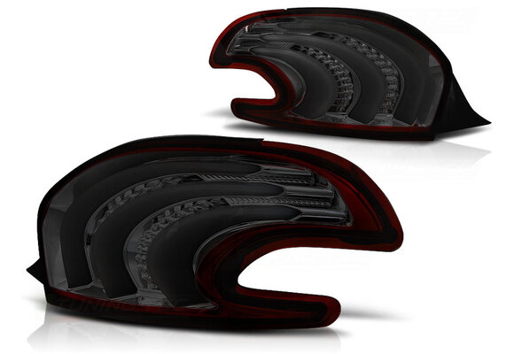 Achterlichten geschikt voor Peugeot 208 4 12-06 15 rood smoke LED strip