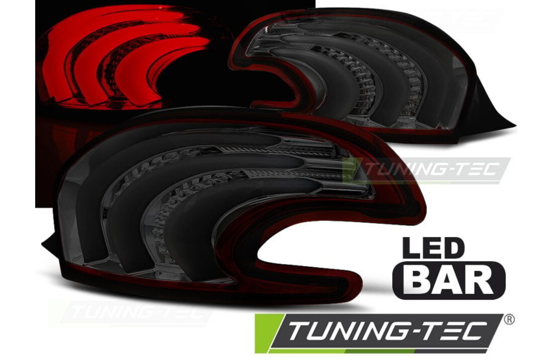 Achterlichten geschikt voor Peugeot 208 4 12-06 15 rood smoke LED strip