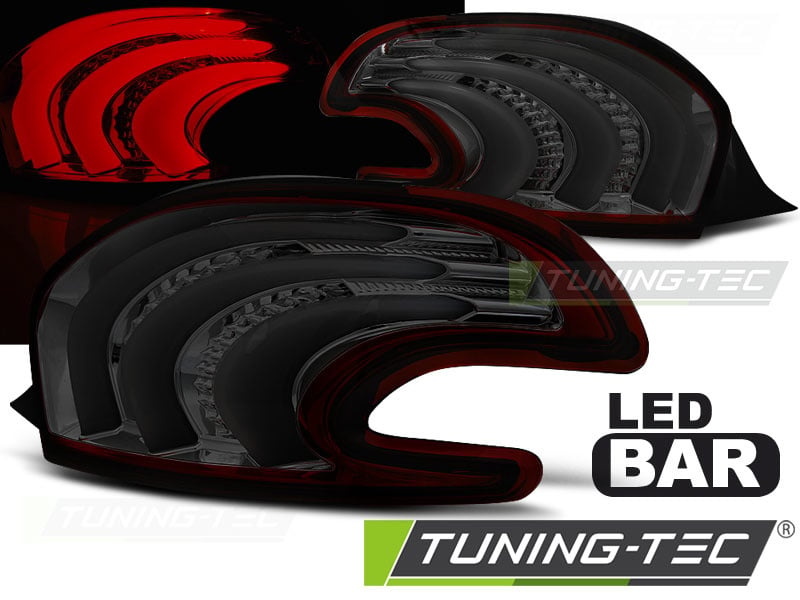 Achterlichten geschikt voor Peugeot 208 4 12-06 15 rood smoke LED strip