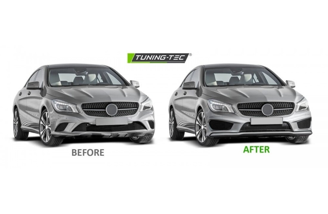 Tuning bumper geschikt voor Mercedes CLA W117 13-16 AMG stijl PDC