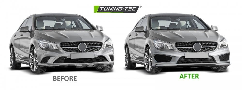 Tuning bumper geschikt voor Mercedes CLA W117 13-16 AMG stijl PDC