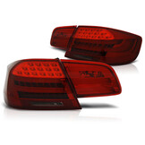 Achterlichten geschikt voor BMW E92 09 06-03 10 rood smoke LED strip