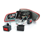 Achterlichten geschikt voor BMW E92 09 06-03 10 rood smoke LED strip