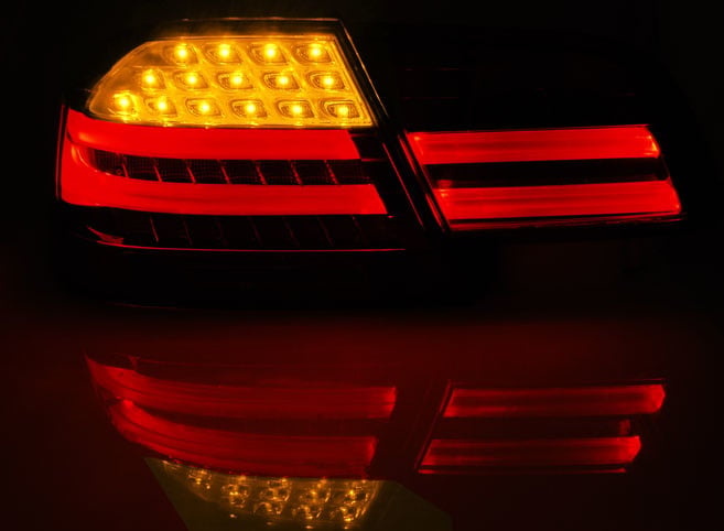 Achterlichten geschikt voor BMW E92 09 06-03 10 rood smoke LED strip