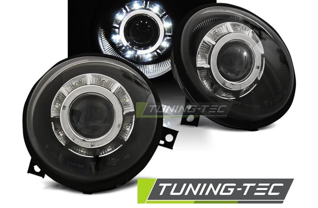 Koplampen met parkeerlicht geschikt voor VW Lupo 98-05 zwart