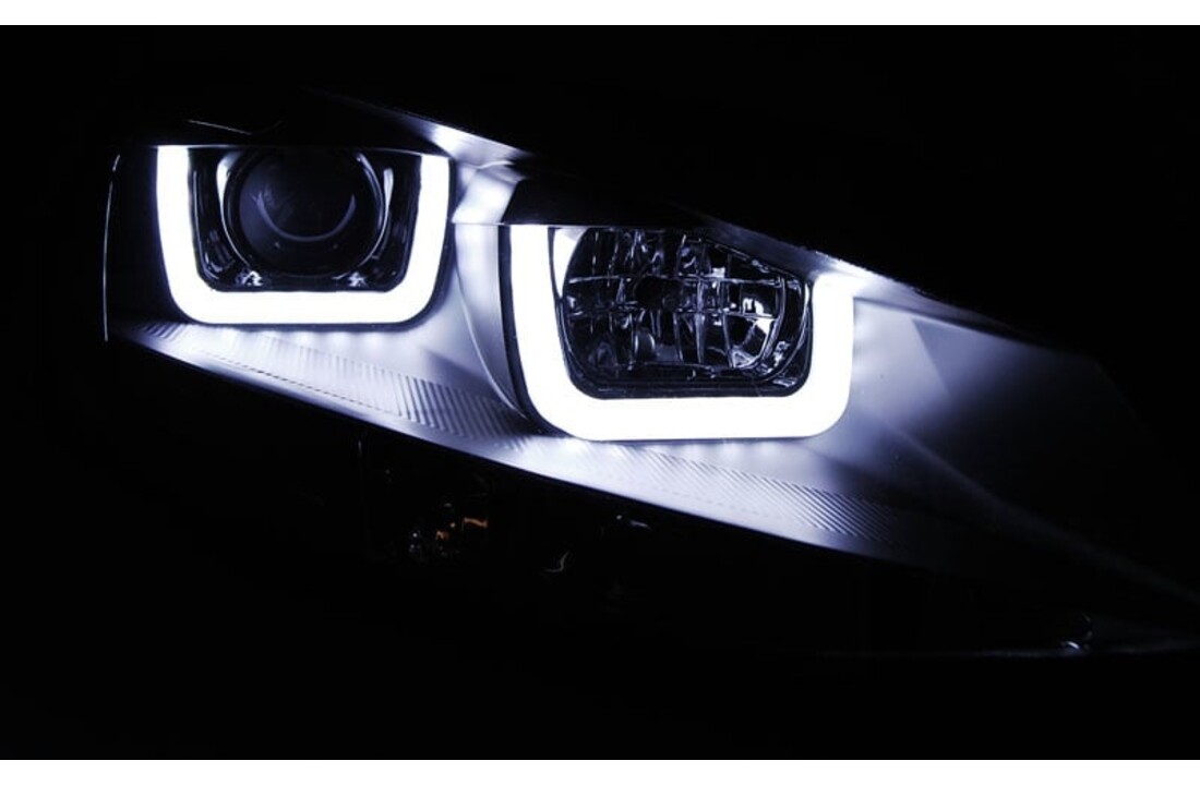 Koplampen dagrijlicht geschikt voor VW Golf 7 11-12-17 U-Type zwart