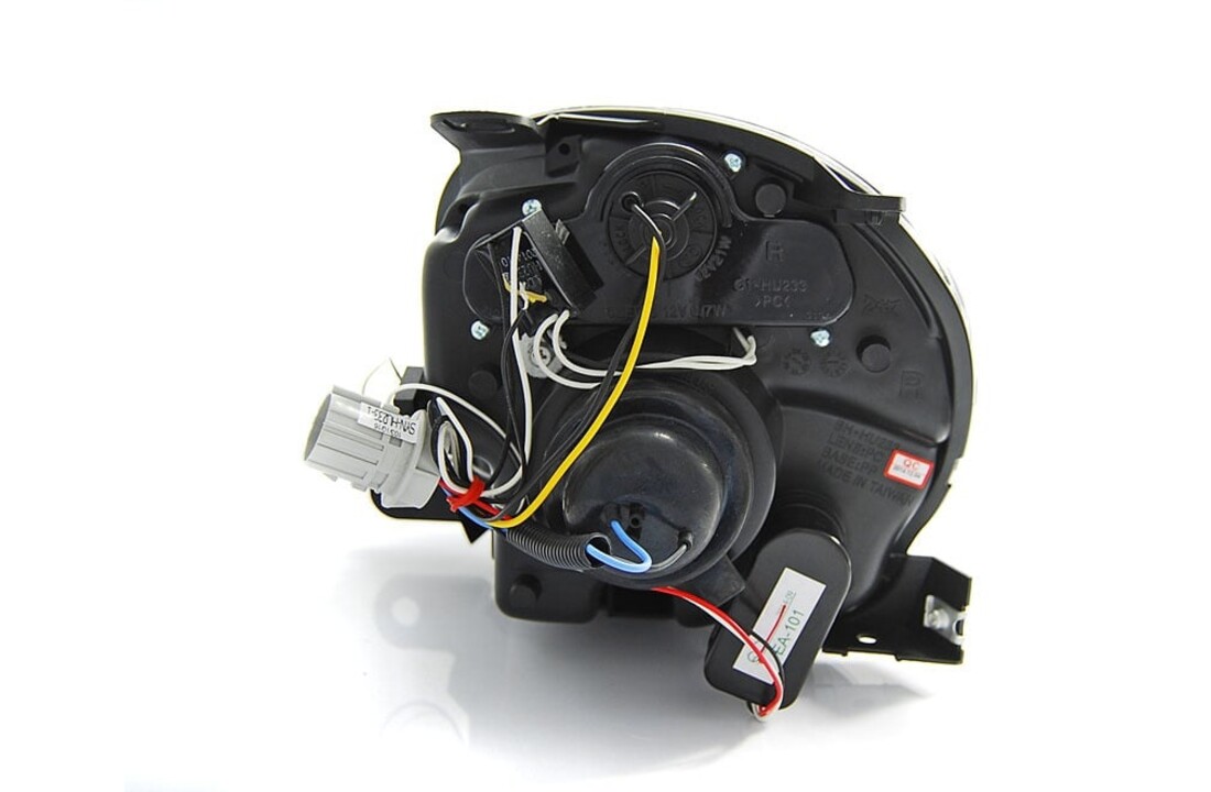 Koplampen met parkeerlicht geschikt voor Fiat 500 07-15 projector zwart LED