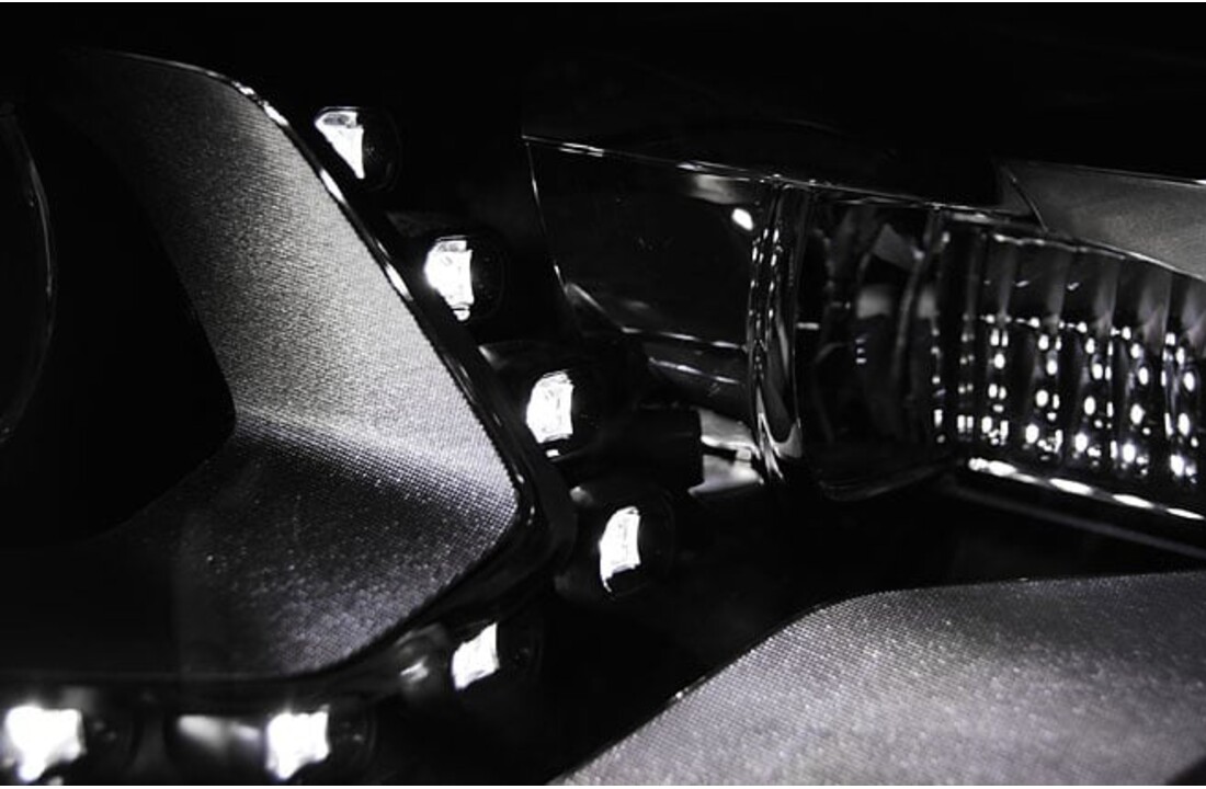 Koplampen dagrijlicht geschikt voor VW Tiguan 2011-12 2015 DRL zwart