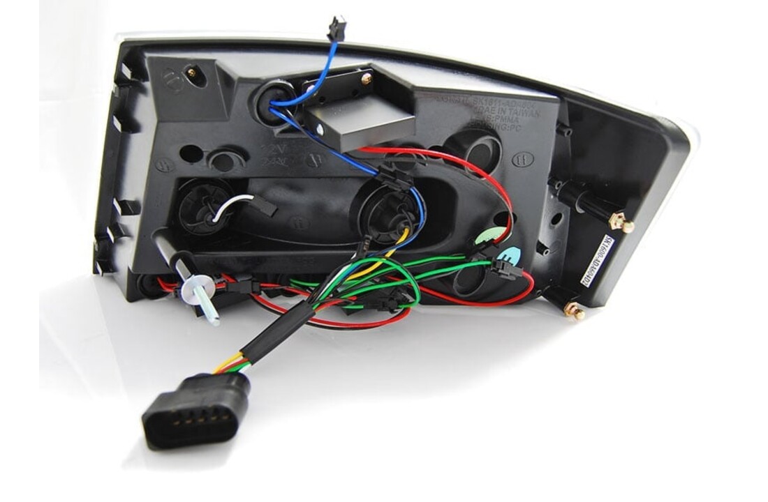 Achterlichten geschikt voor Audi A6 C6 sedan 04 04-08 zwart LED 7pin