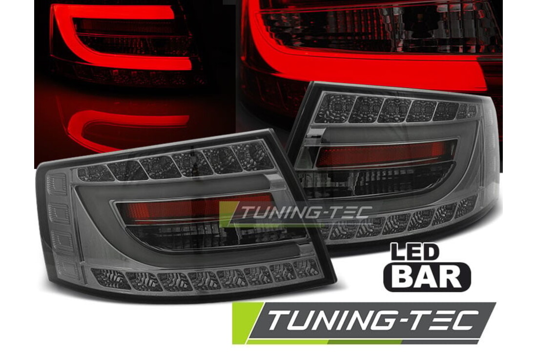 Achterlichten geschikt voor Audi A6 C6 sedan 04 04-08 smoke LED 6pin