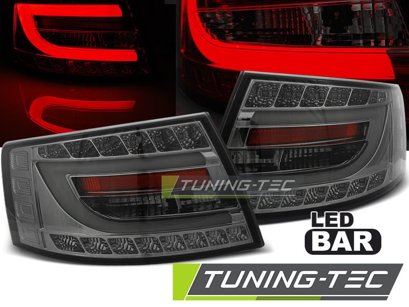 Achterlichten geschikt voor Audi A6 C6 sedan 04 04-08 smoke LED 6pin