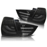 Achterlichten geschikt voor BMW E90 09-11 smoke zwart LED strip