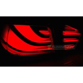 Achterlichten geschikt voor BMW E90 09-11 smoke zwart LED strip