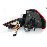 Achterlichten geschikt voor BMW E90 09-11 smoke zwart LED strip