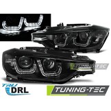 Koplampen dagrijlicht geschikt voor BMW F30/F31 10 11-05 15 zwart U-LED bar