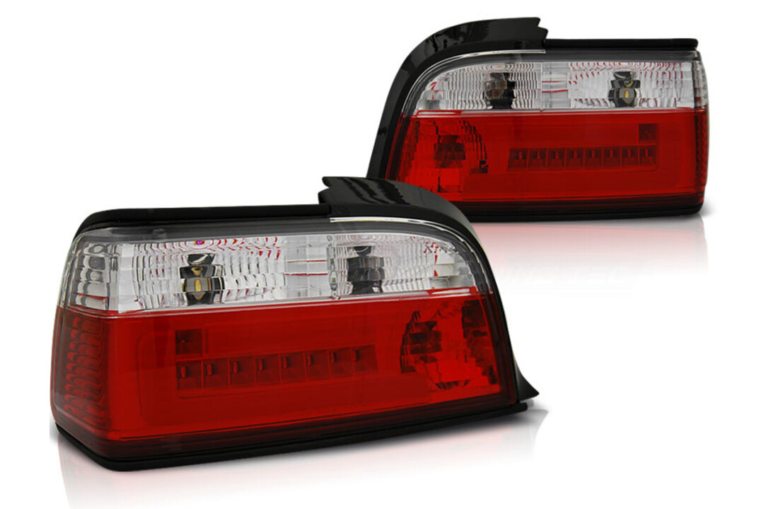 Achterlichten geschikt voor BMW E36 12 90-08 99 c/c rood helder bar LED