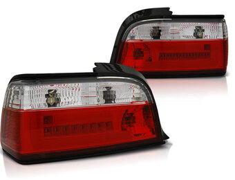 Achterlichten geschikt voor BMW E36 12 90-08 99 c/c rood helder bar LED