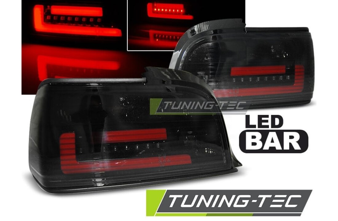 Achterlichten geschikt voor BMW E36 12 90-08 99 c/c smoke bar LED