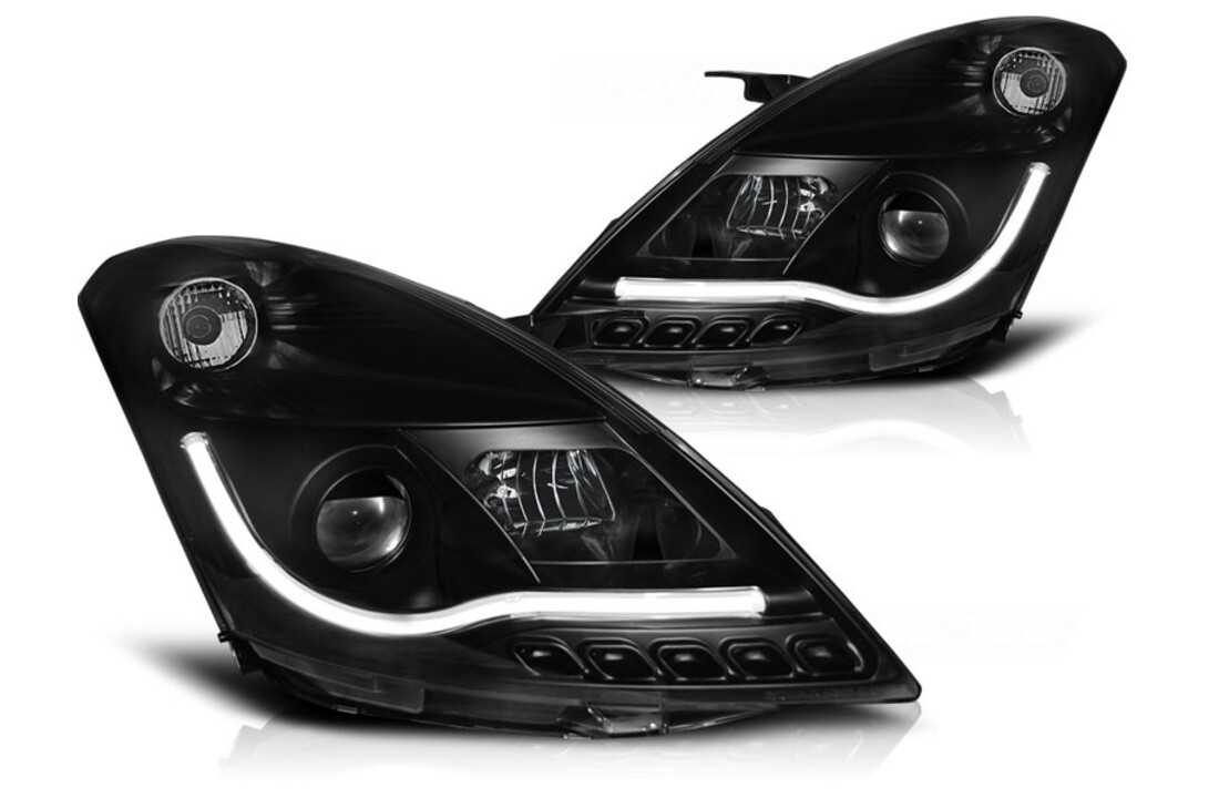 Koplampen met parkeerlicht geschikt voor Suzuki Swift V 10-10 13 zwart