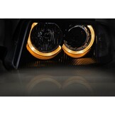 Koplampen dual halo rims geschikt voor VW Passat 3BG B5 FL 09-00-03-05 Angel Eyes zwart