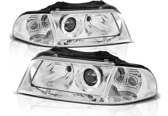 Koplampen geschikt voor Audi A4 01 99-11 00 chroom