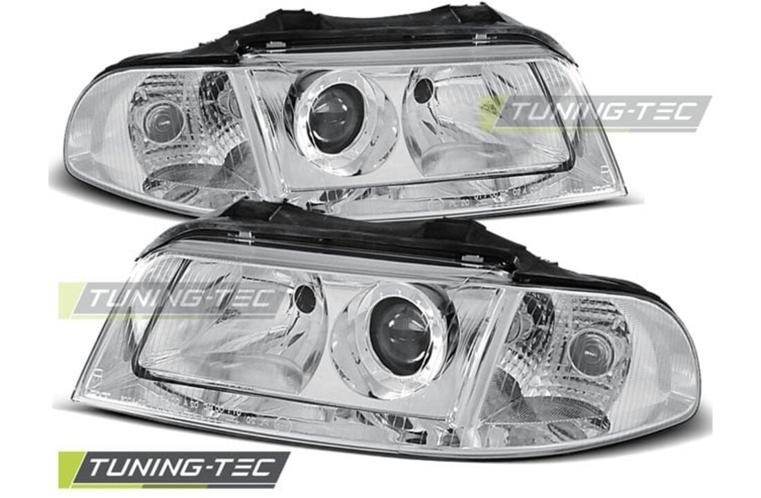Koplampen geschikt voor Audi A4 01 99-11 00 chroom