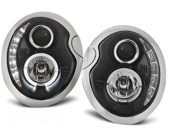 Koplampen met parkeerlicht geschikt voor BMW MINI (Cooper) 05 01-10 06 zwart