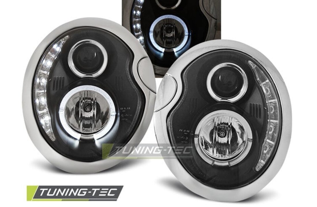 Koplampen met parkeerlicht geschikt voor BMW MINI (Cooper) 05 01-10 06 zwart