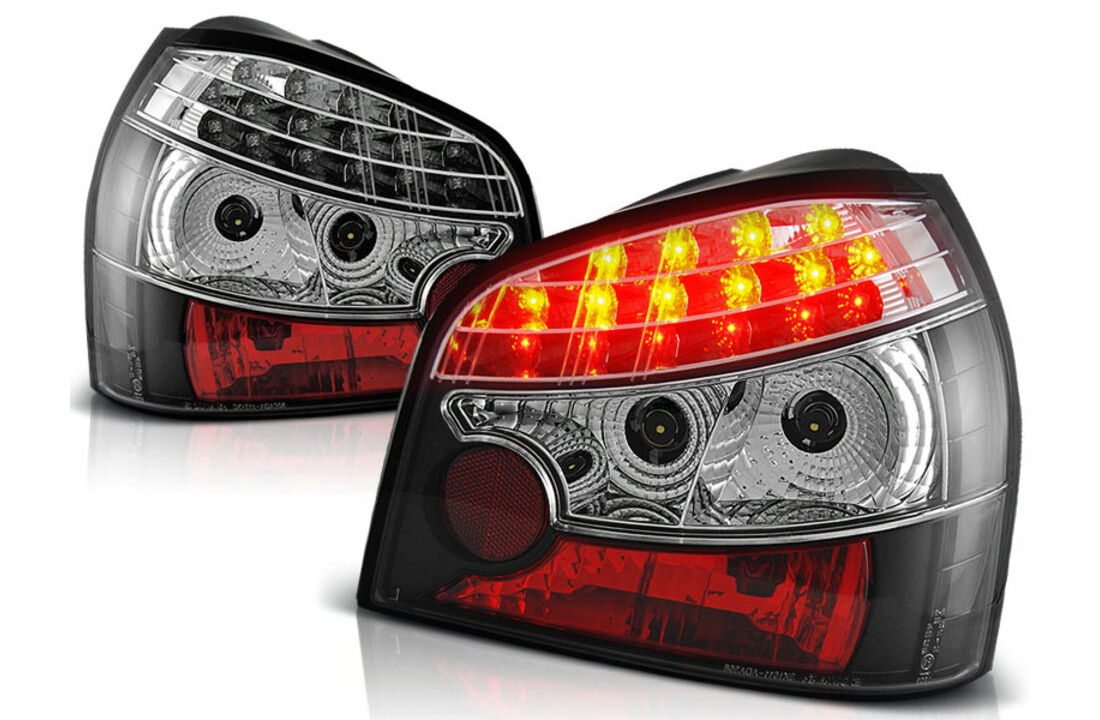 Achterlichten geschikt voor Audi A3 08 96-08 00 zwart LED