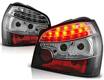 Achterlichten geschikt voor Audi A3 08 96-08 00 zwart LED