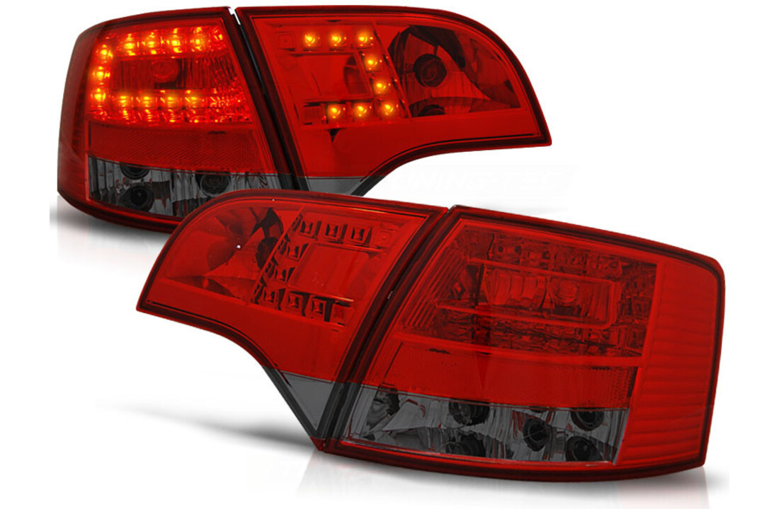 Achterlichten geschikt voor Audi A4 B7 11 04-03 08 Avant rood smoke LED