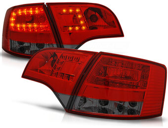 Achterlichten geschikt voor Audi A4 B7 11 04-03 08 Avant rood smoke LED