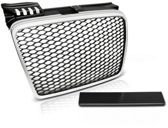 Grill AUDI A4 (B7) RS-STIJL 11 04-03 08 MAT ZILVER